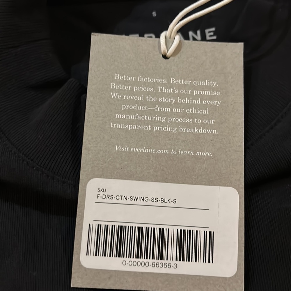 Everlane swing s/s mock neck dress. NWT. Small - Picture 8 of 9